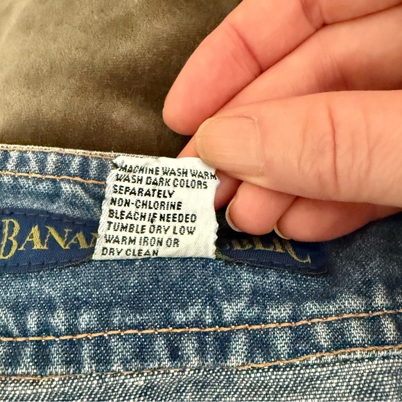 Vintage 80s Banana Republic Button Up Jean Dress Small - Picture 10 of 10